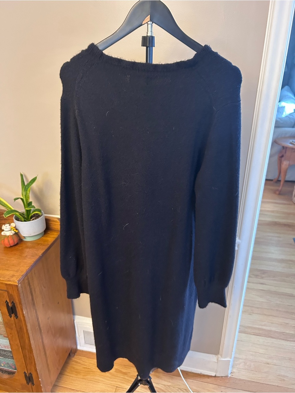 Classic Black Women’s Sweater Dress